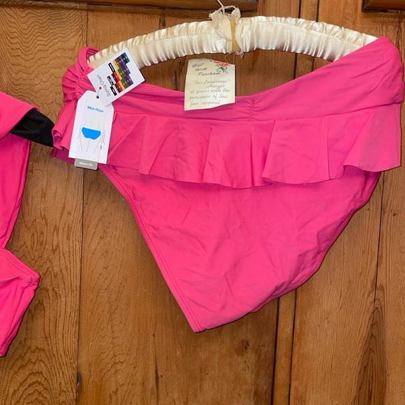 TIME and TRU Women's Button Front-Molded Cup SWIM SUIT -Size L (12-14) -Pink-NWT - Picture 11 of 15